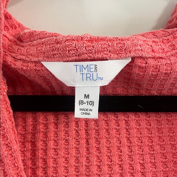 Time and Tru Coral Textured Jacket - Picture 2 of 5